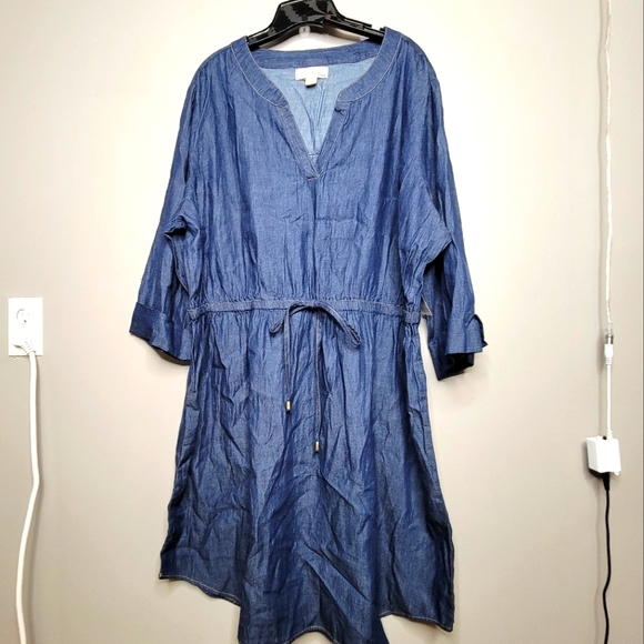 Sauci Plus Denim Dress NWT 3X - Picture 1 of 6